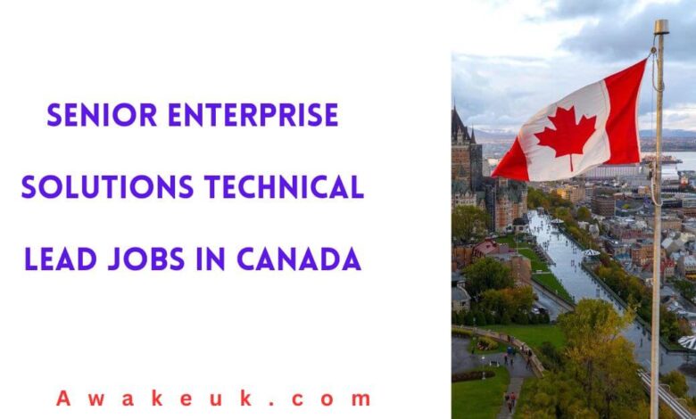 Senior Enterprise Solutions Technical Lead Jobs in Canada