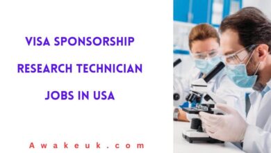 Visa Sponsorship Research Technician Jobs in USA