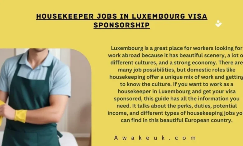 Housekeeper Jobs in Luxembourg