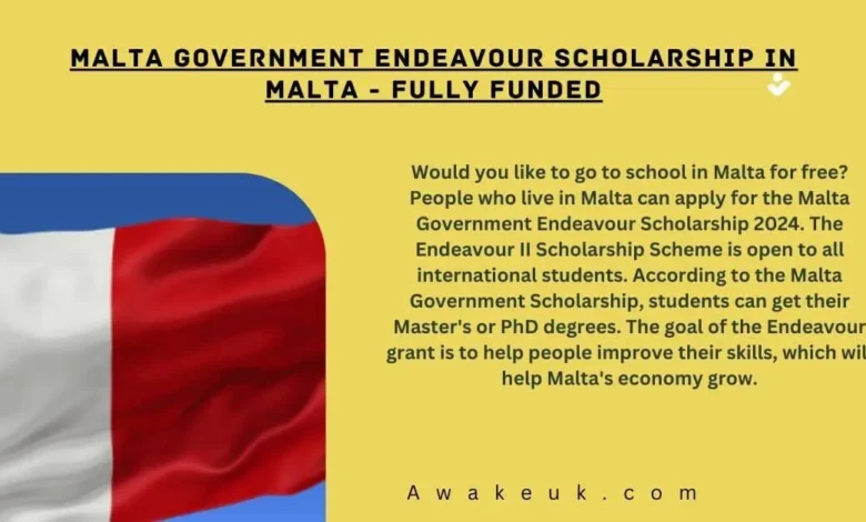 Malta Government Endeavour Scholarship