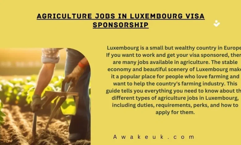Agriculture Jobs in Luxembourg