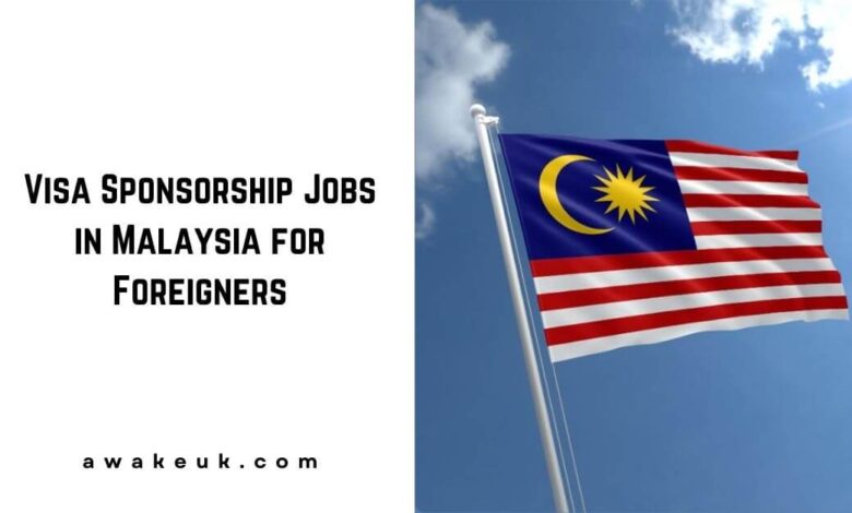 Visa Sponsorship Jobs in Malaysia for Foreigners