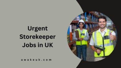 Urgent Storekeeper Jobs in UK