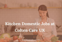 Kitchen Domestic Jobs at Colten Care UK