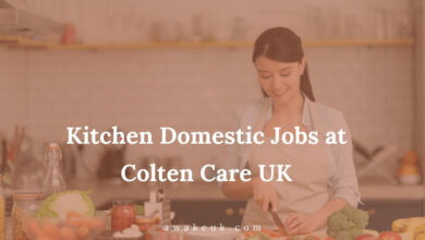 Kitchen Domestic Jobs at Colten Care UK