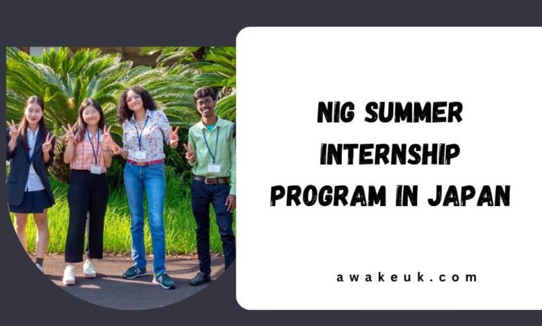 NIG Summer Internship Program in Japan