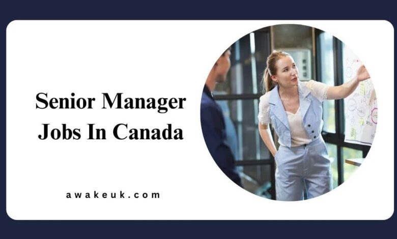 Senior Manager Jobs In Canada