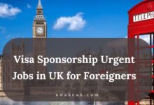 Visa Sponsorship Urgent Jobs in UK for Foreigners